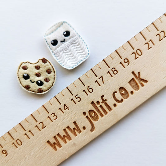 Milk & Cookies Felties - strip of 3