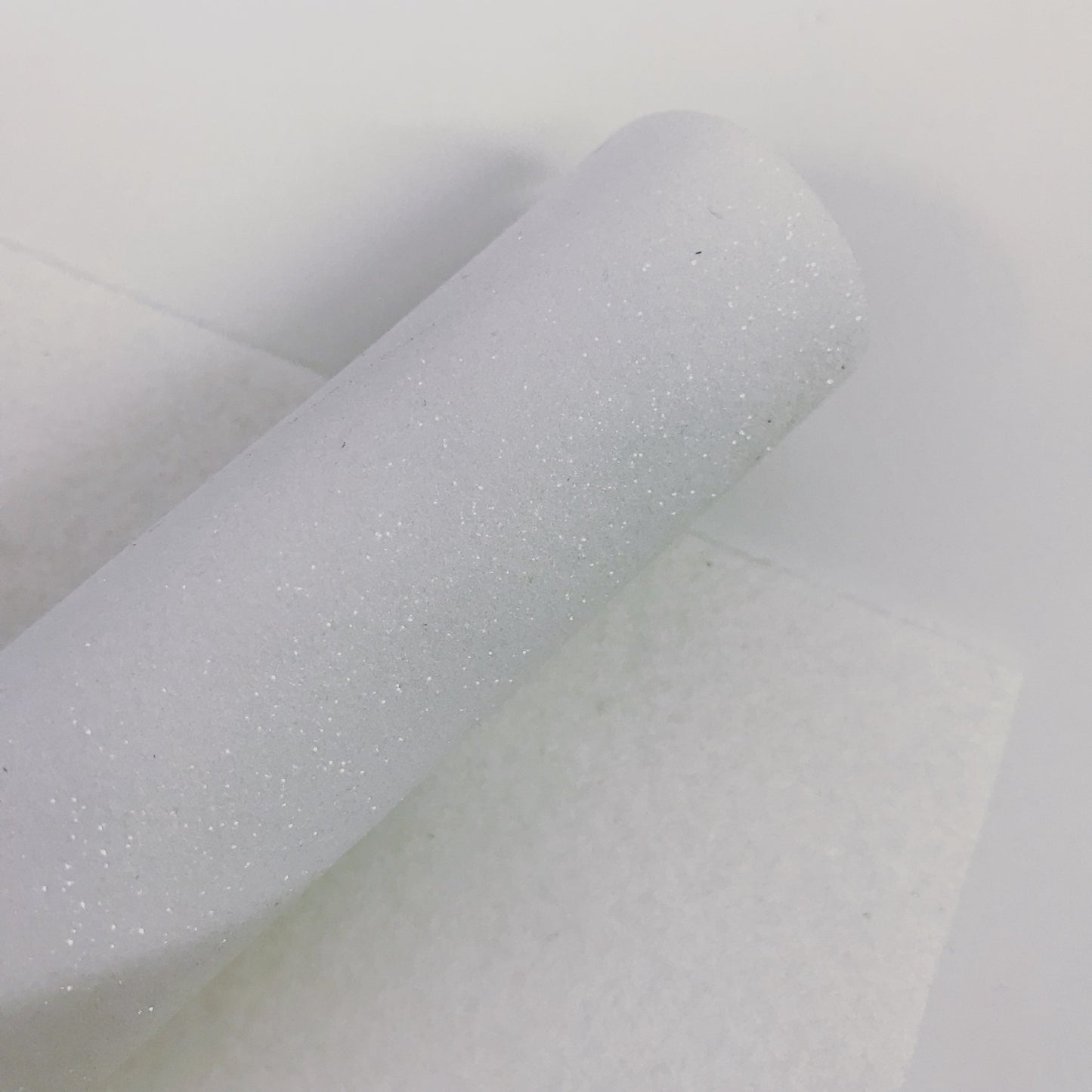 White Glitter Felt