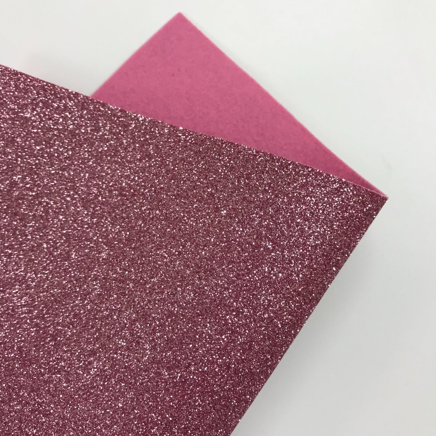 Dusky Pink Glitter Felt