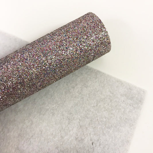 Confetti Silver Glitter Felt