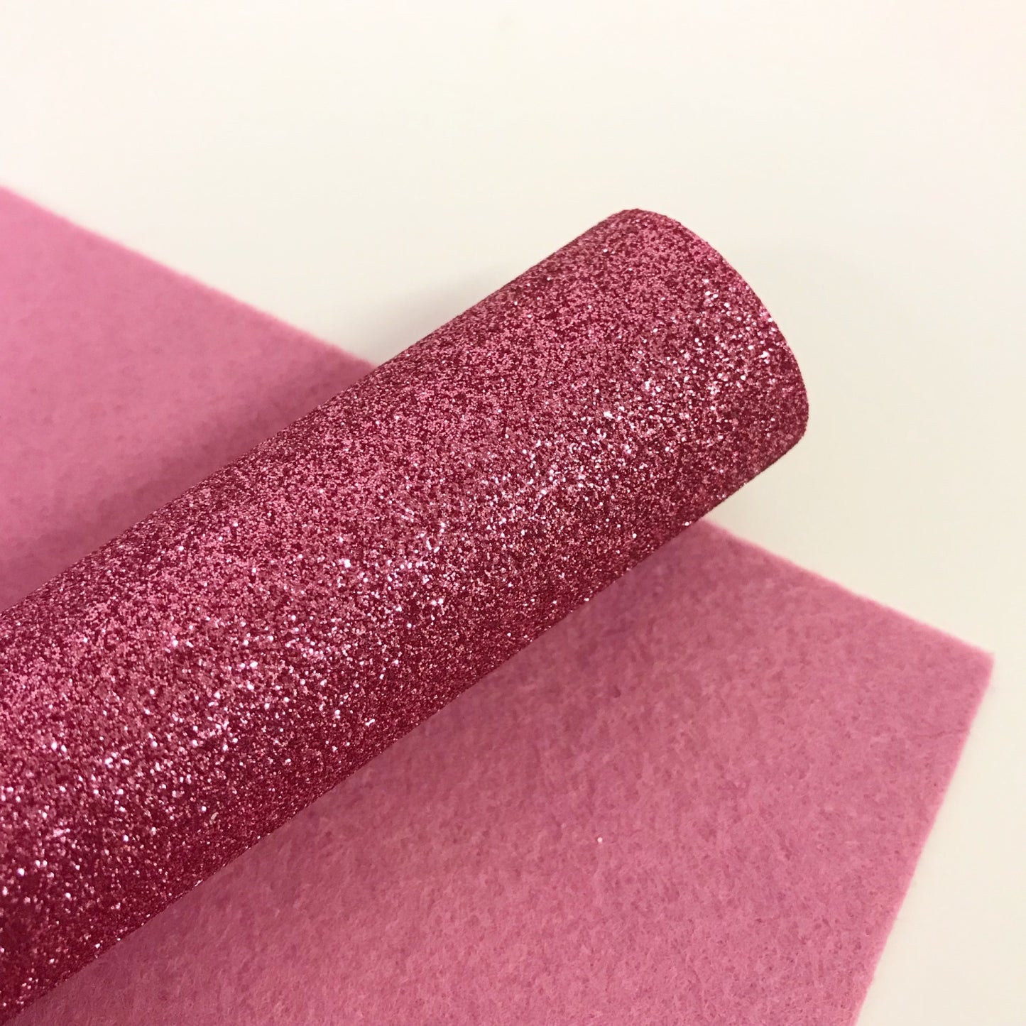 Pink Glitter Felt