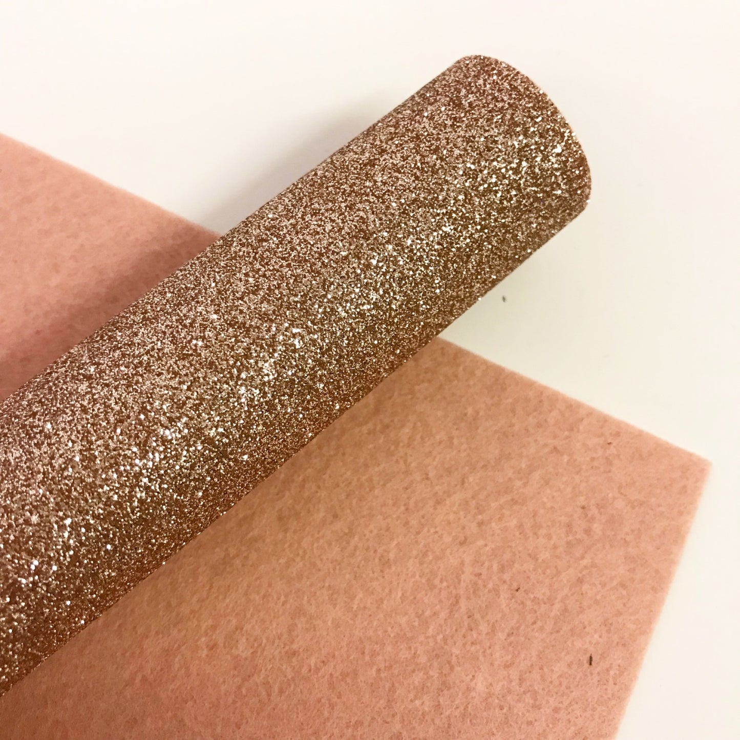 Rose Gold Glitter Felt