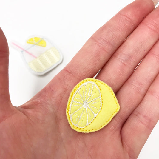 Lemon Feltie / Strip of 3