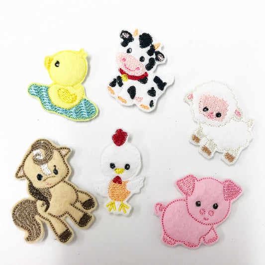 Farmyard Bunch Felties / strips of 3