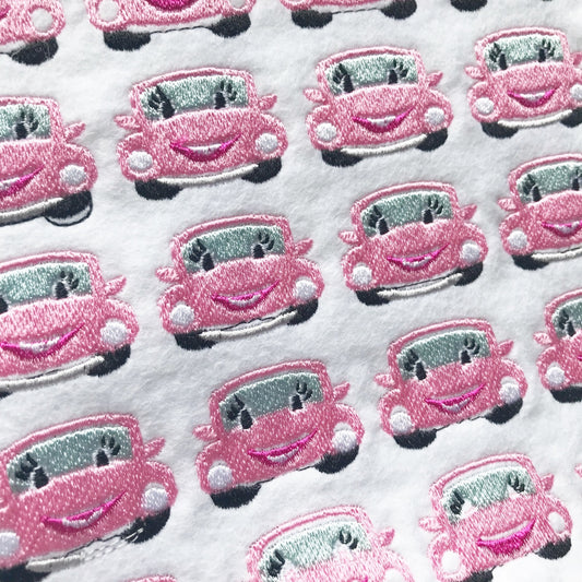 Happy Car Feltie - strip of 3