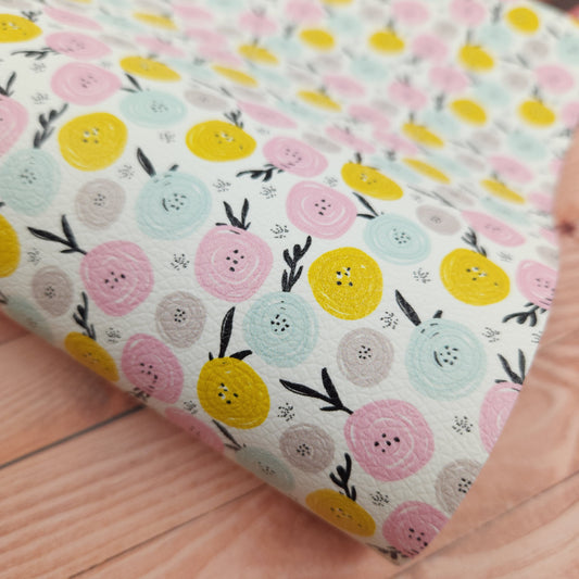 Rose Swirls Artisan Leatherette