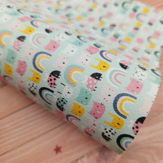 Ladybug & Friends on Mint Artisan Leatherette