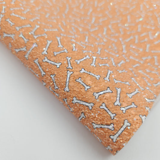 Them Bones Orange Chunky Glitter