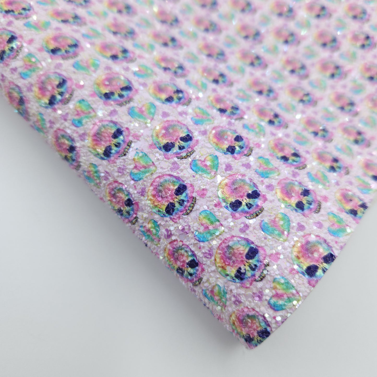 Rainbow Skulls Chunky Glitter