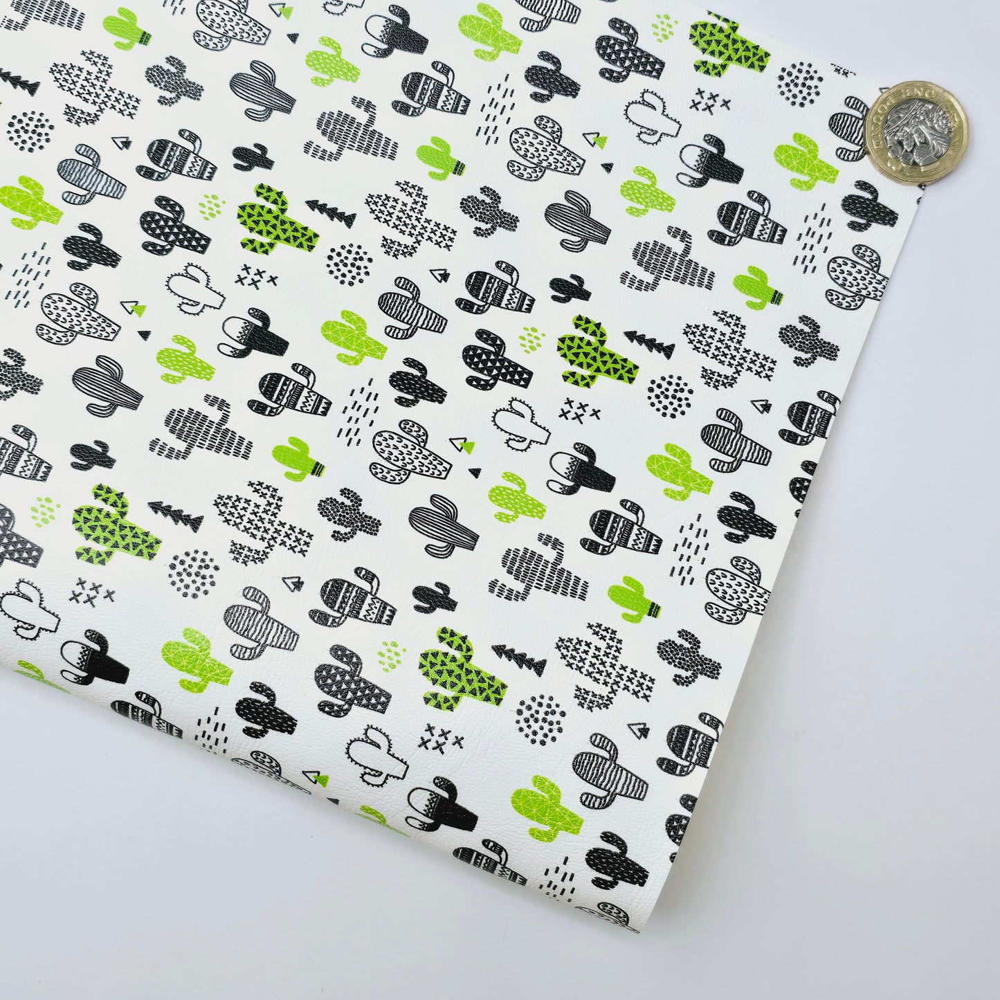 Patterned Cacti Artisan Leatherette