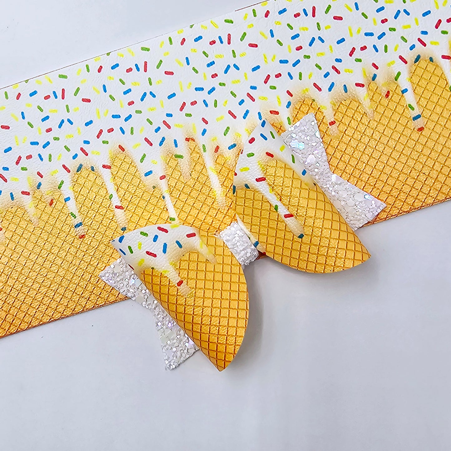 Ice Cream & Wafer Fabric Roll
