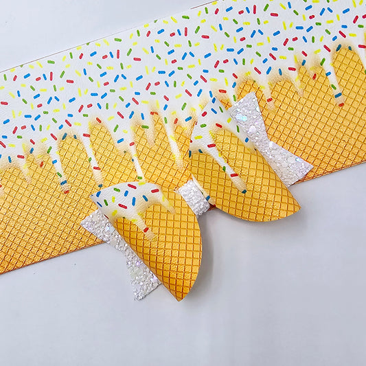Ice Cream & Wafer Fabric Roll