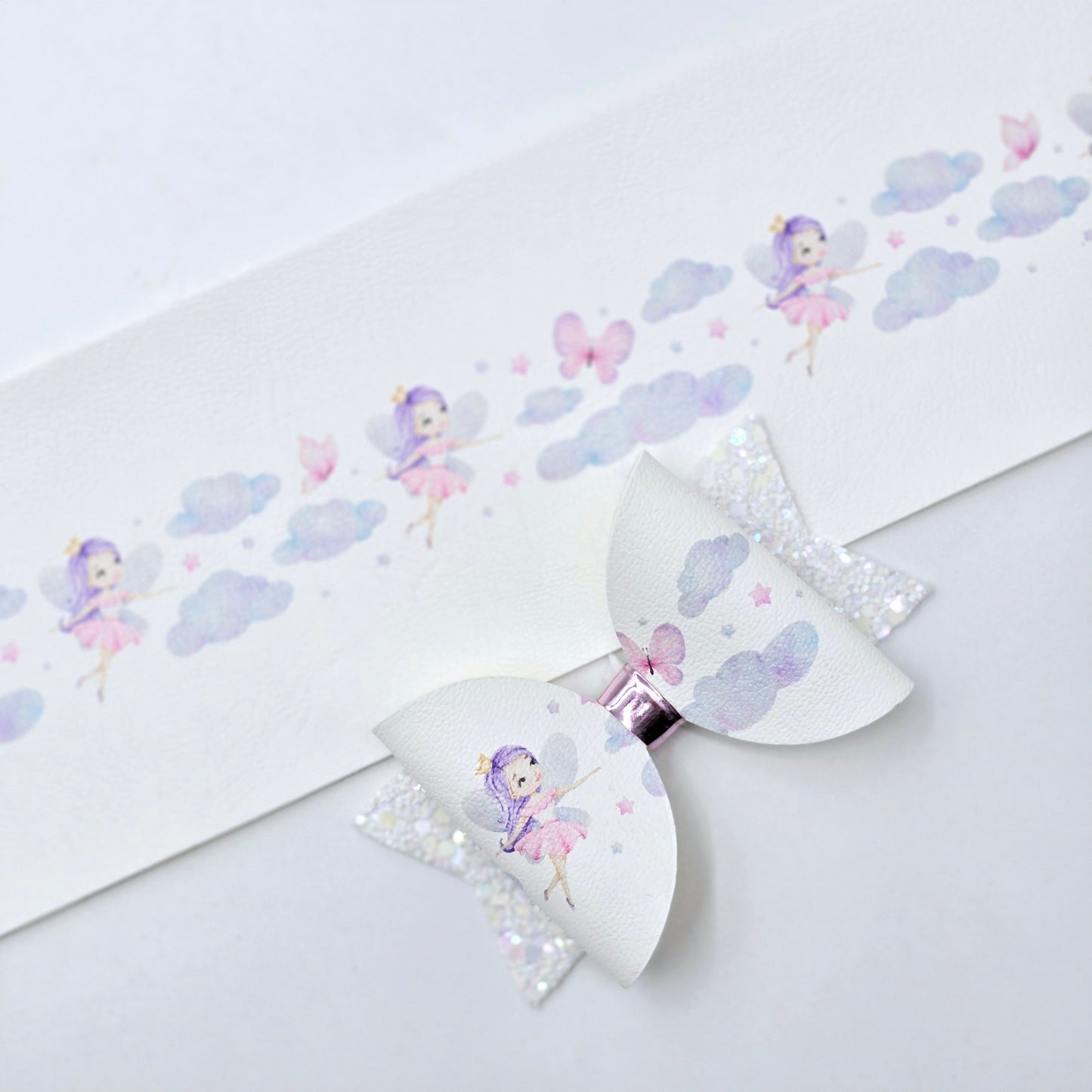 Fairy Princess Leatherette Fabric Roll