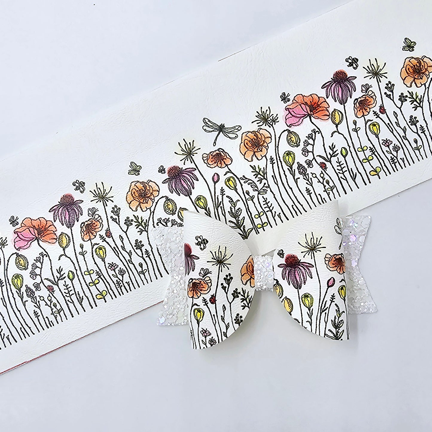 Watercolour Spring Garden Fabric Roll