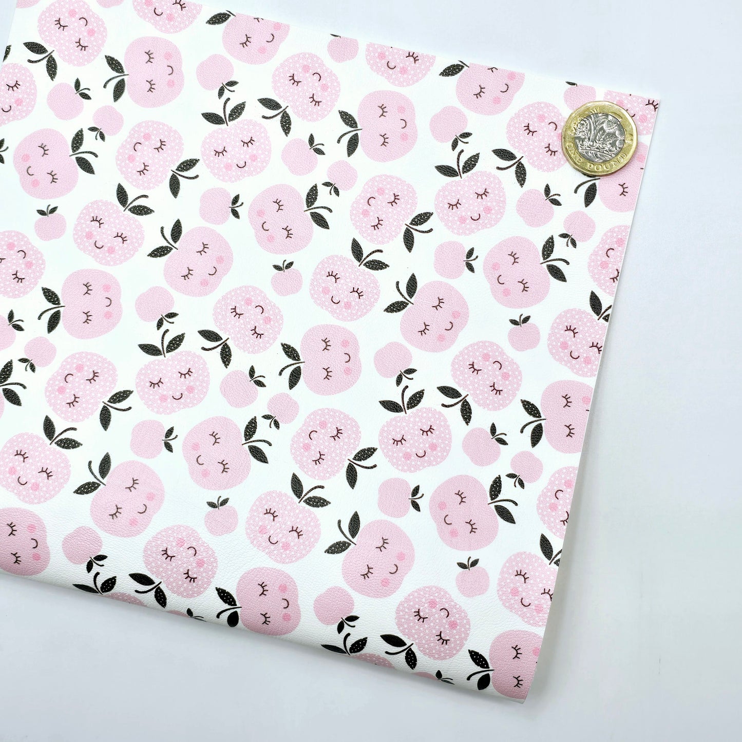 Cute Pink Apples Artisan Leatherette