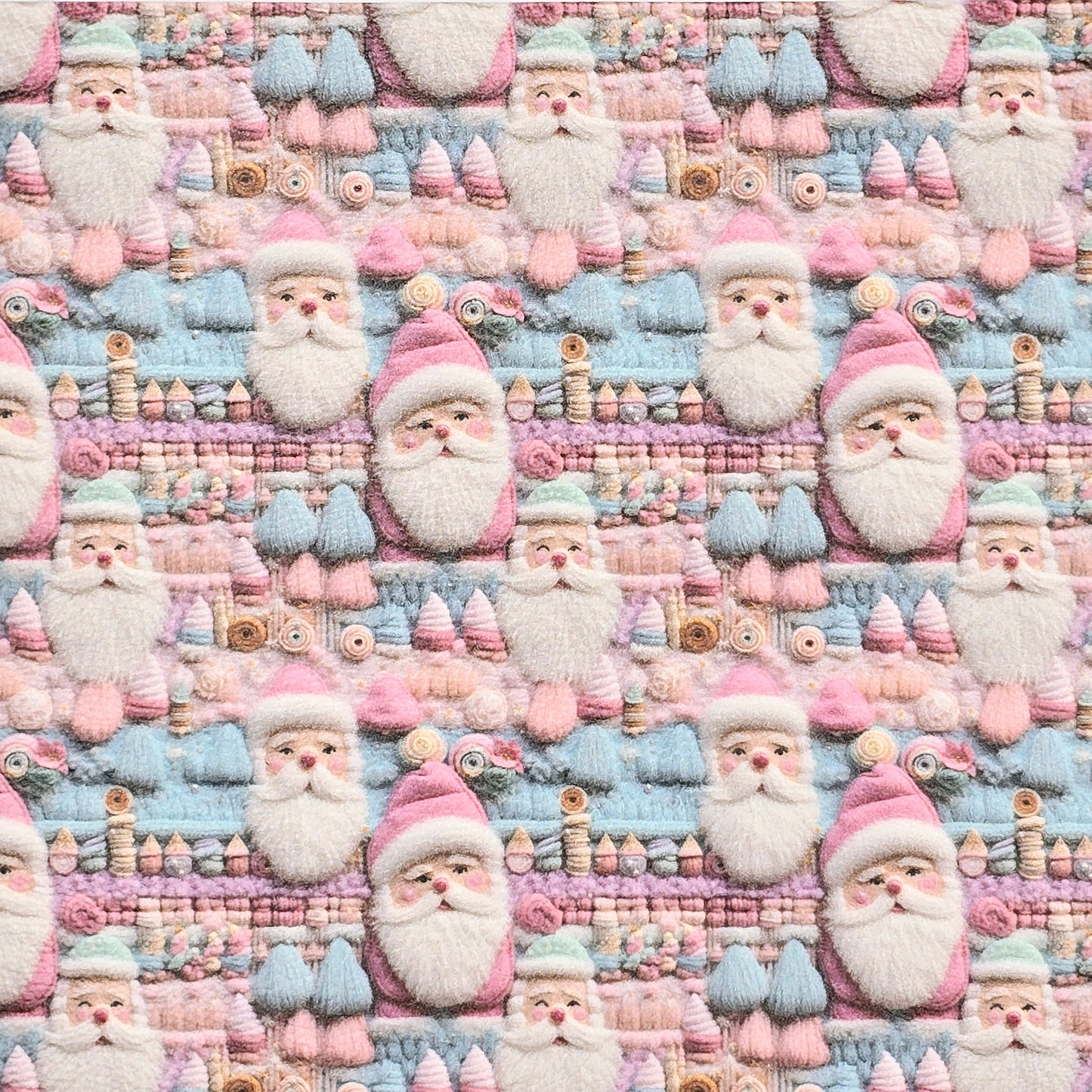 Embroidery Santa Artisan Leatherette