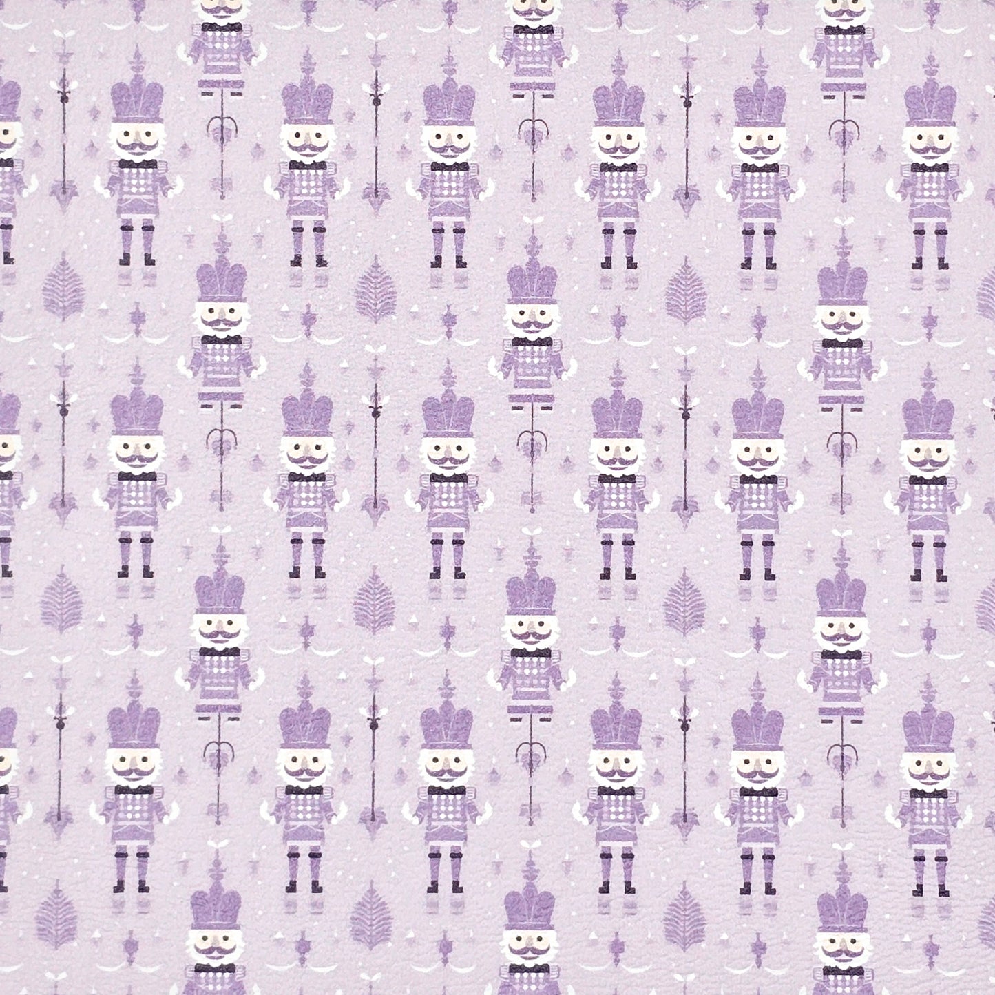 Lavender Christmas Tin Soldier Artisan Leatherette