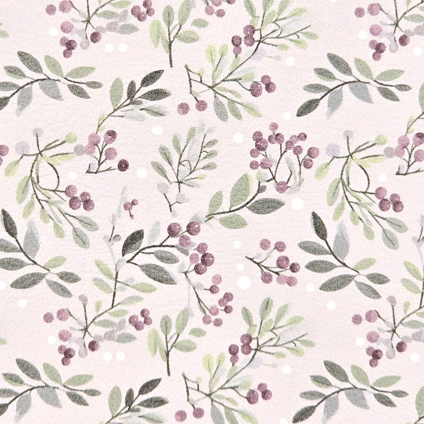 Lavender Christmas Mistletoe Artisan Leatherette