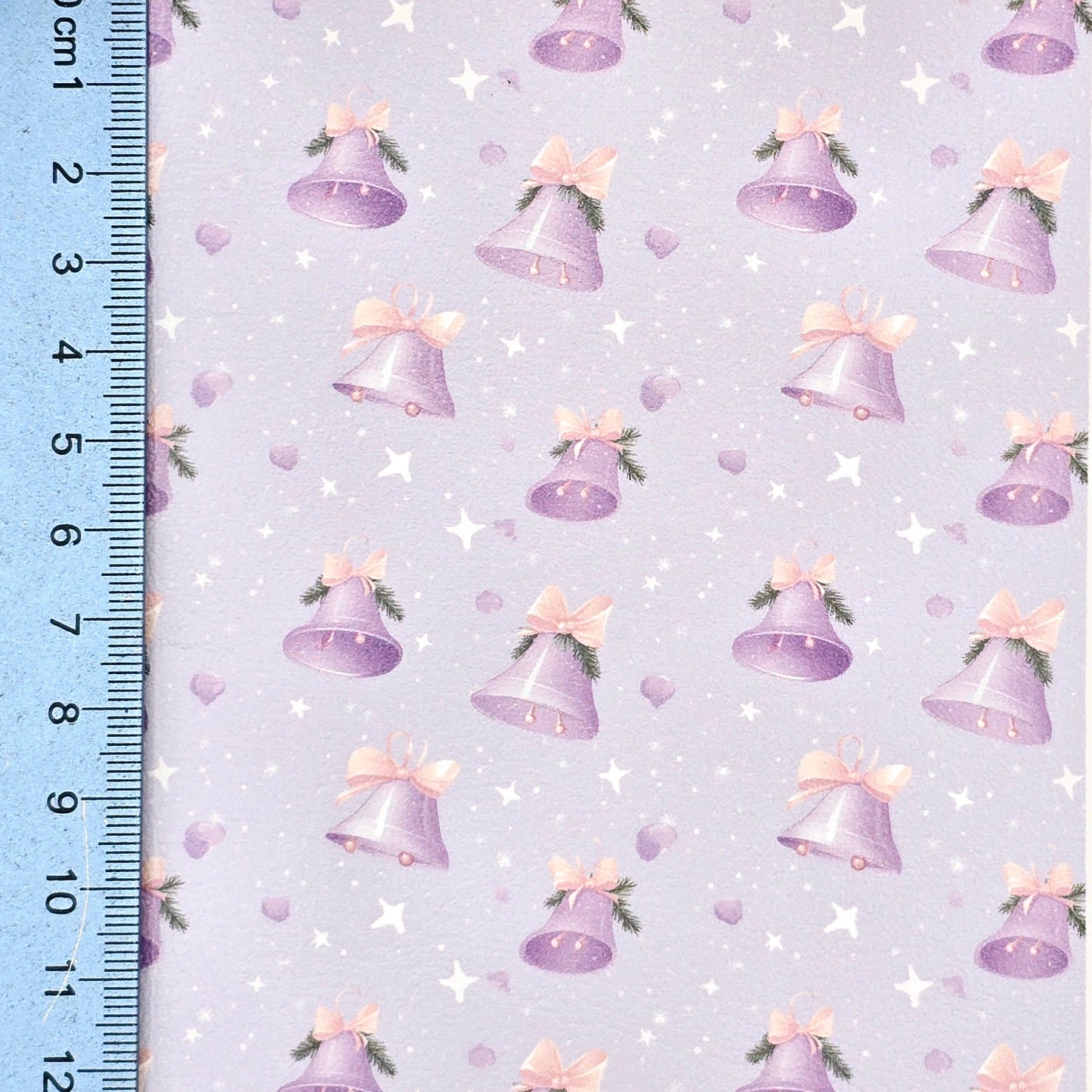 Lavender Christmas Bells Artisan Leatherette