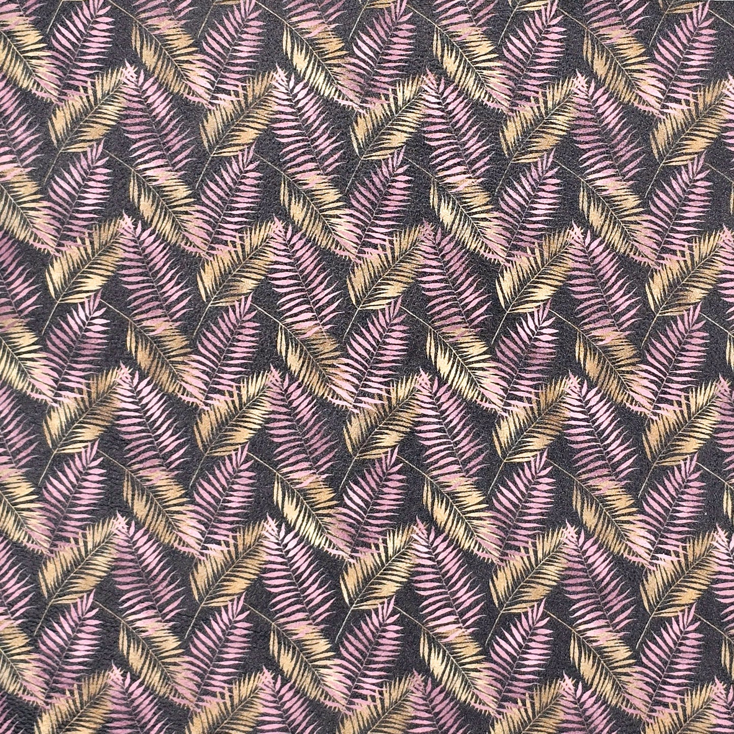 Pink & Gold Leaves Artisan Leatherette
