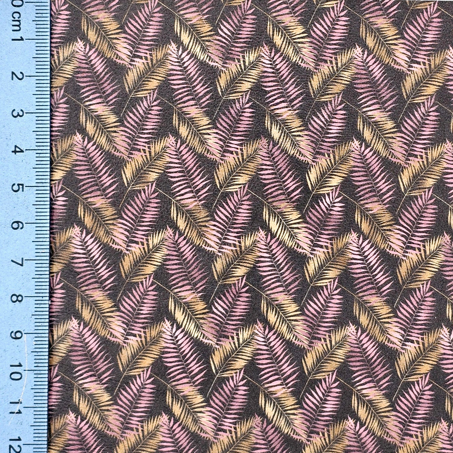 Pink & Gold Leaves Artisan Leatherette