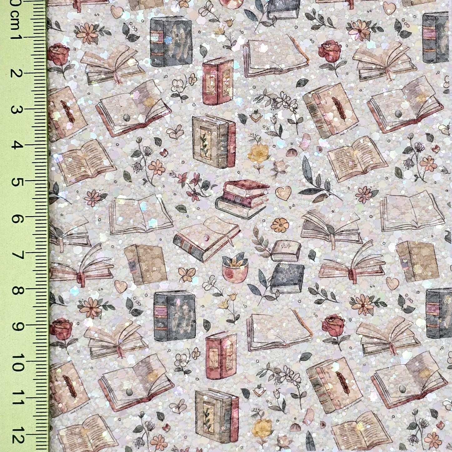 Books & Flowers Chunky Glitter