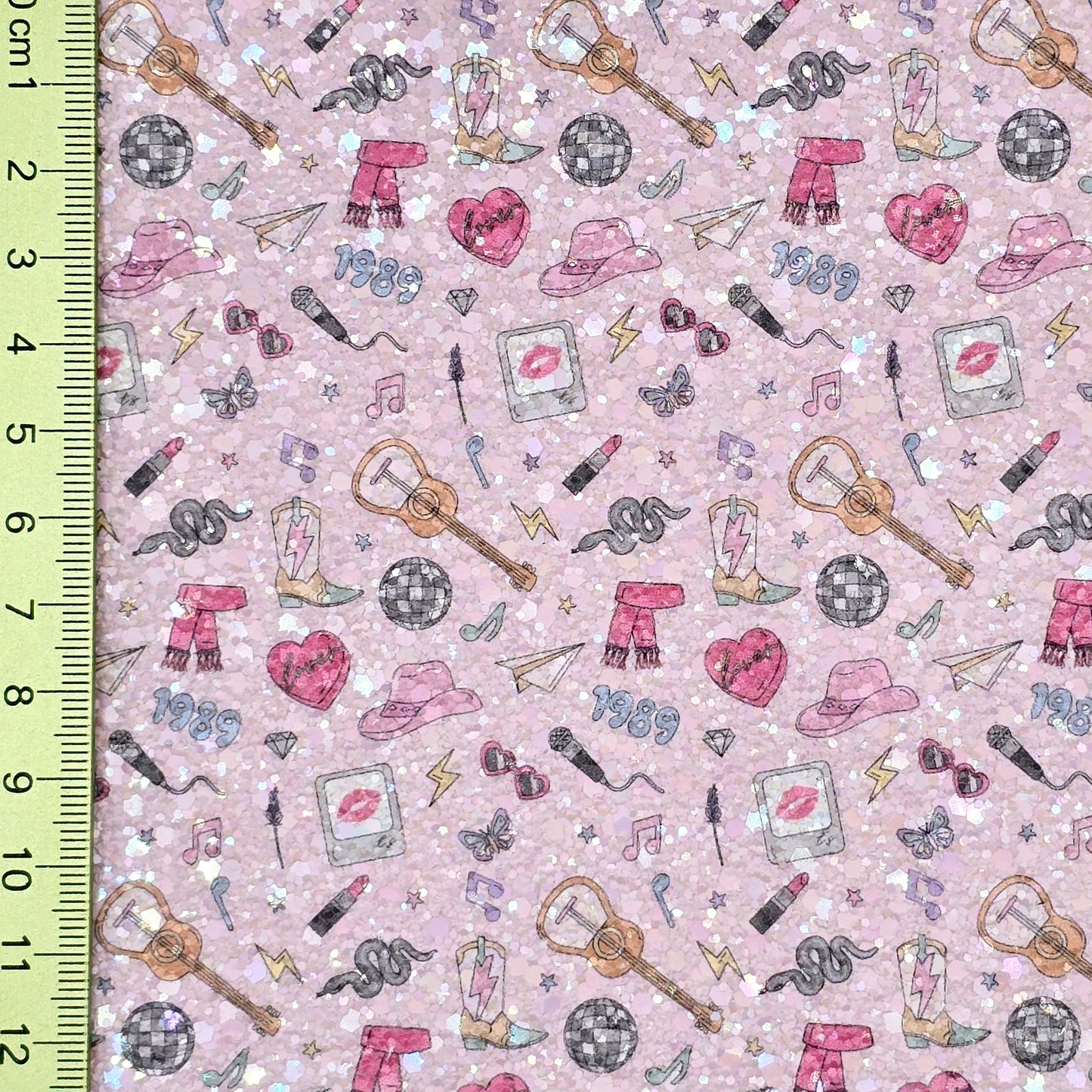 Country Girl on Pink Chunky Glitter