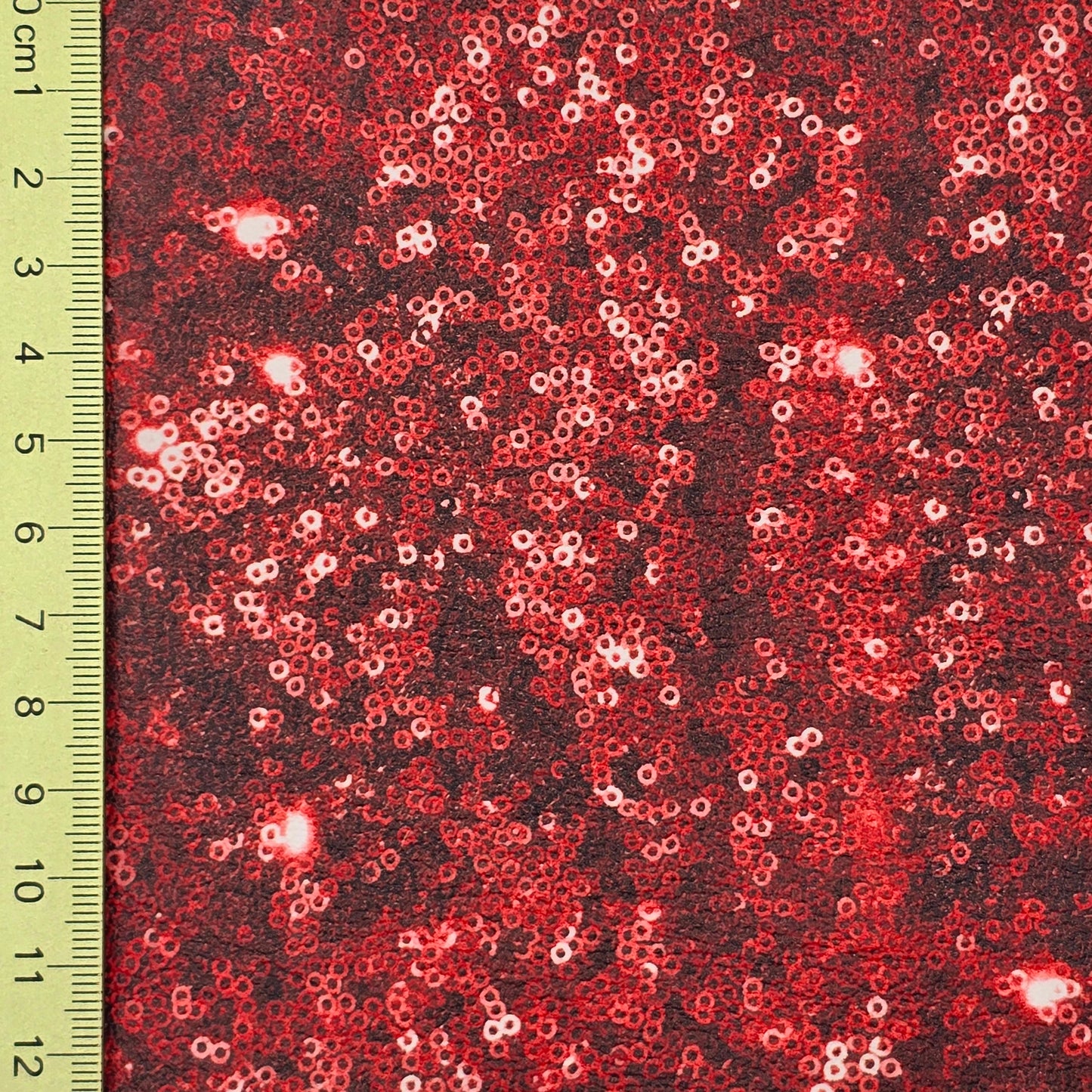 Red Sequin Effect Artisan Leatherette