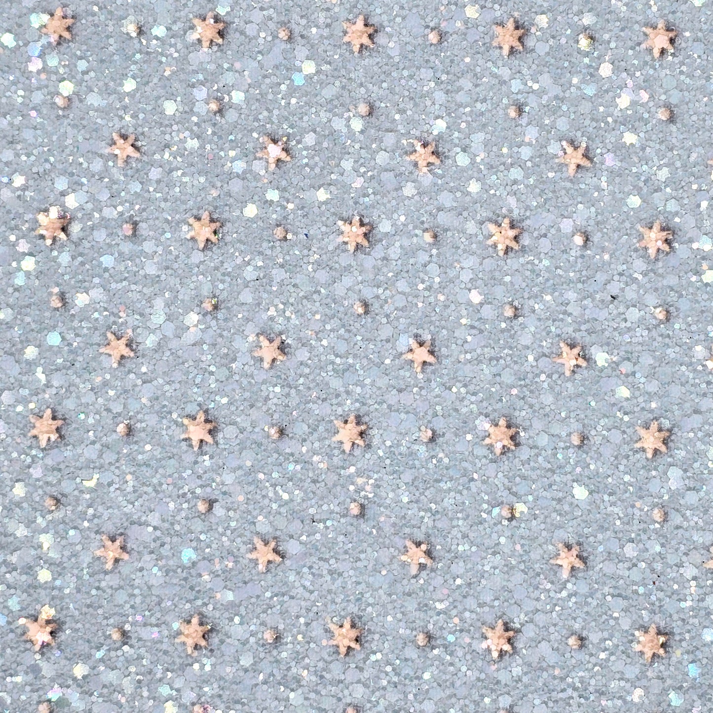 Gingerbread on Blue Stars Chunky Glitter