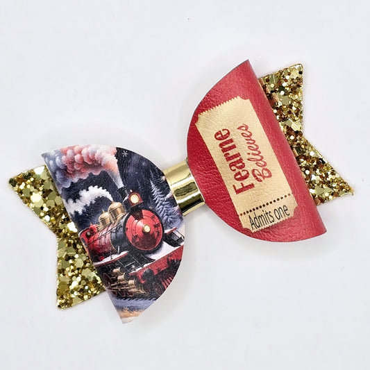 Personalised Golden Ticket | Printed Bow Loops