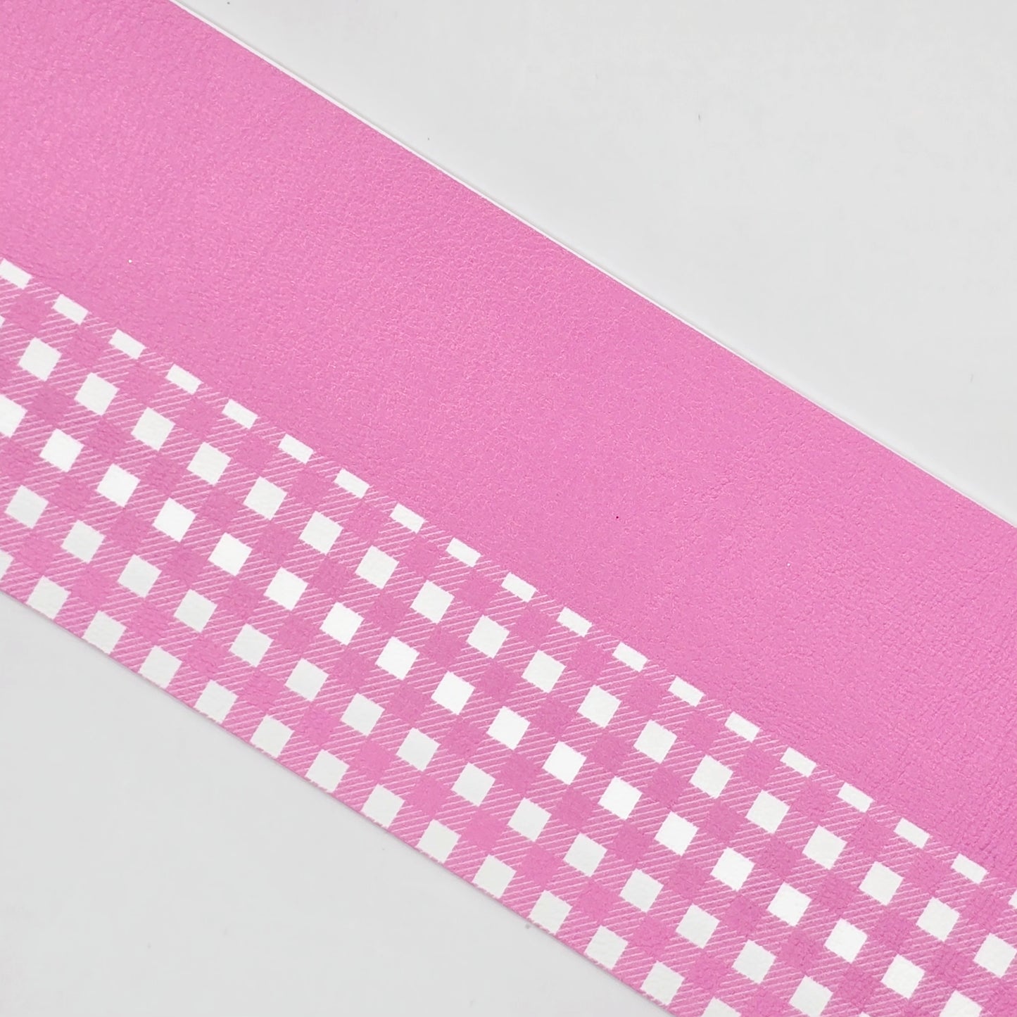 Half & Half Gingham and Matching Solid Fabric Roll