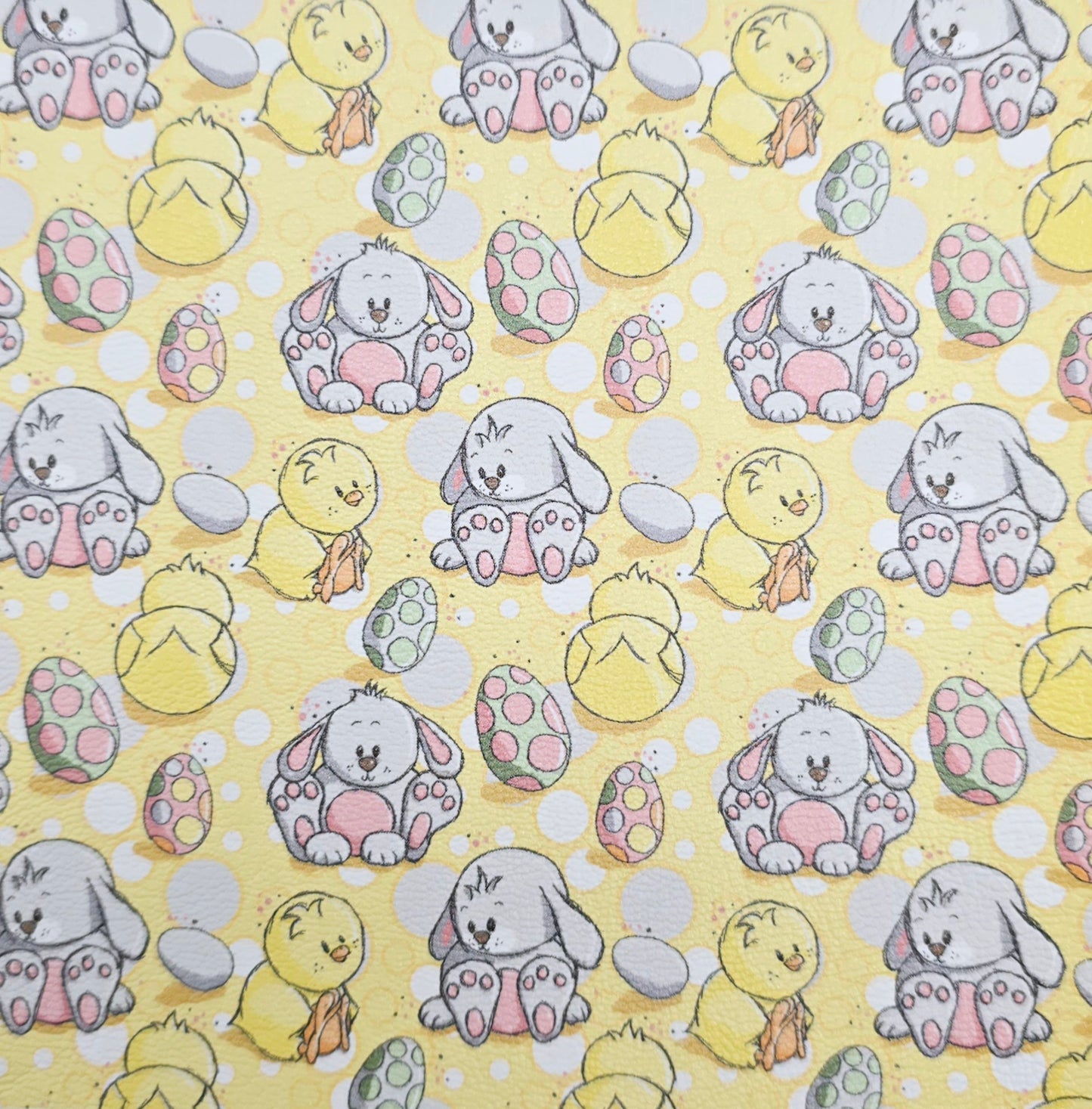 Easter Chicks & Bunny Friends Artisan Leatherette