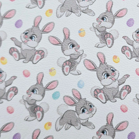 Springtime Fun Bunny Artisan Leatherette