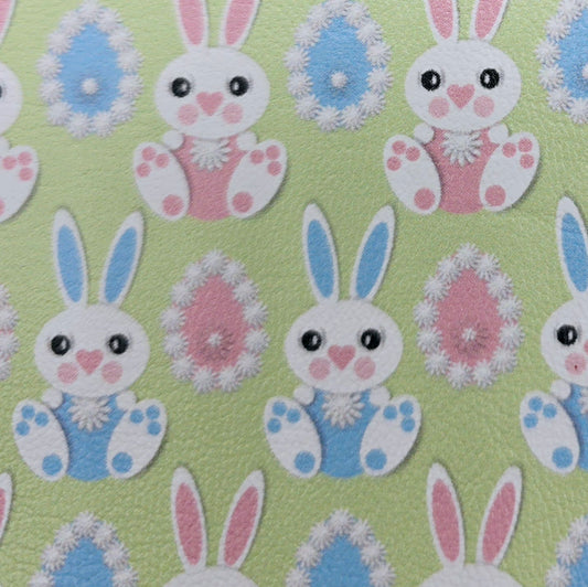Easter Bunnies Artisan Leatherette