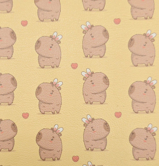 Easter Capybaras Artisan Leatherette
