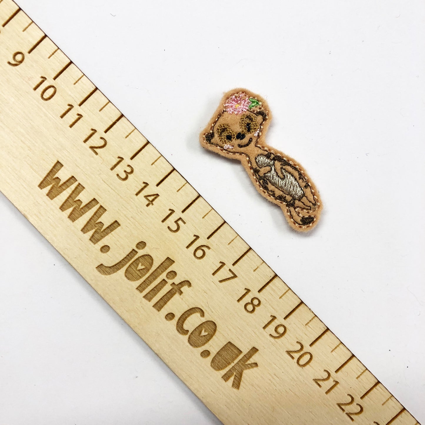 Daisy Meerkat Feltie / strip of 3