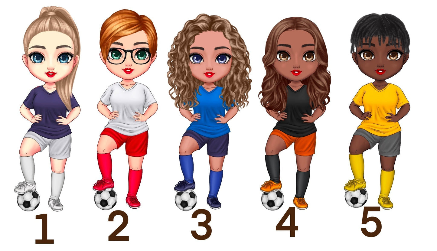 Football Girl Bow Loops Style 4