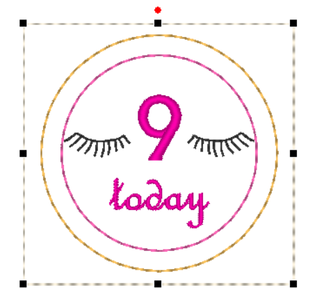 Unicorn Birthday Badge | Digital Embroidery File