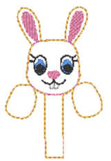 Hair Bow Peekaboo – 3 styles | Bunny bum | Chick | Bunny  | Digital Embroidery File