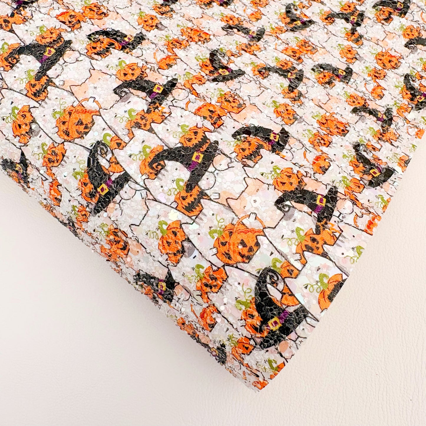 Pumpkin Cat Chunky Glitter