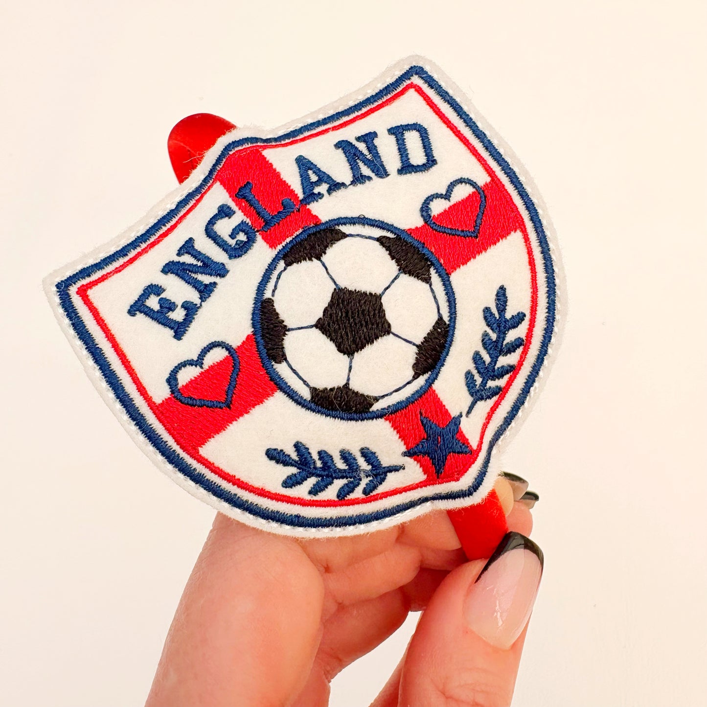 England Embroidered Slider