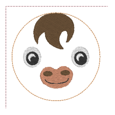 Horse Birthday Badge | Digital Embroidery File