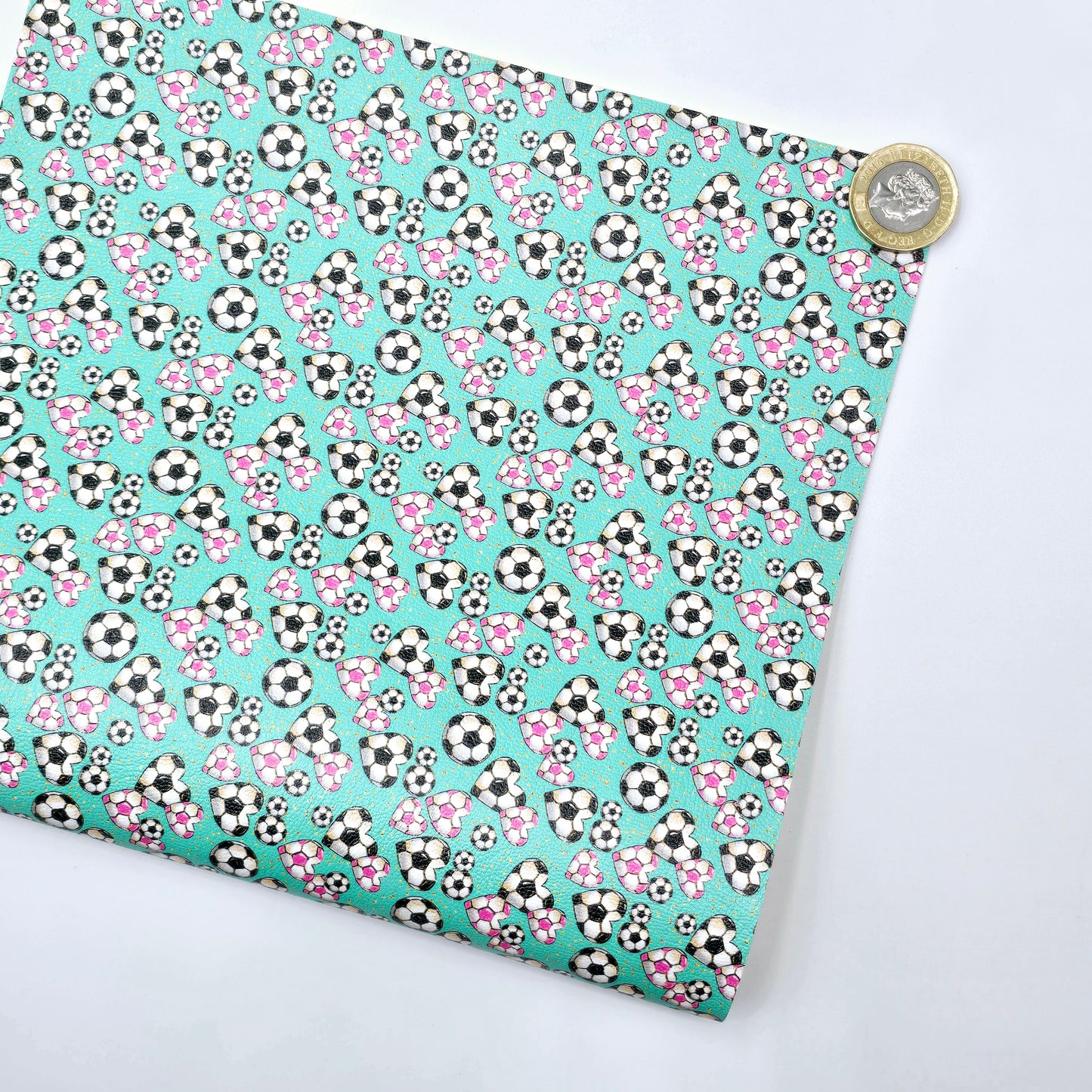 I Heart Football Jade Artisan Leatherette