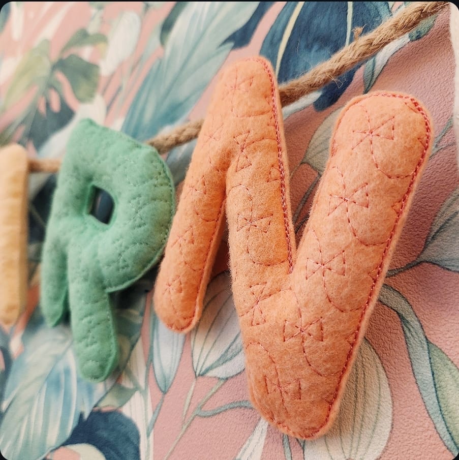 Stuffie Garland Letters or Numbers