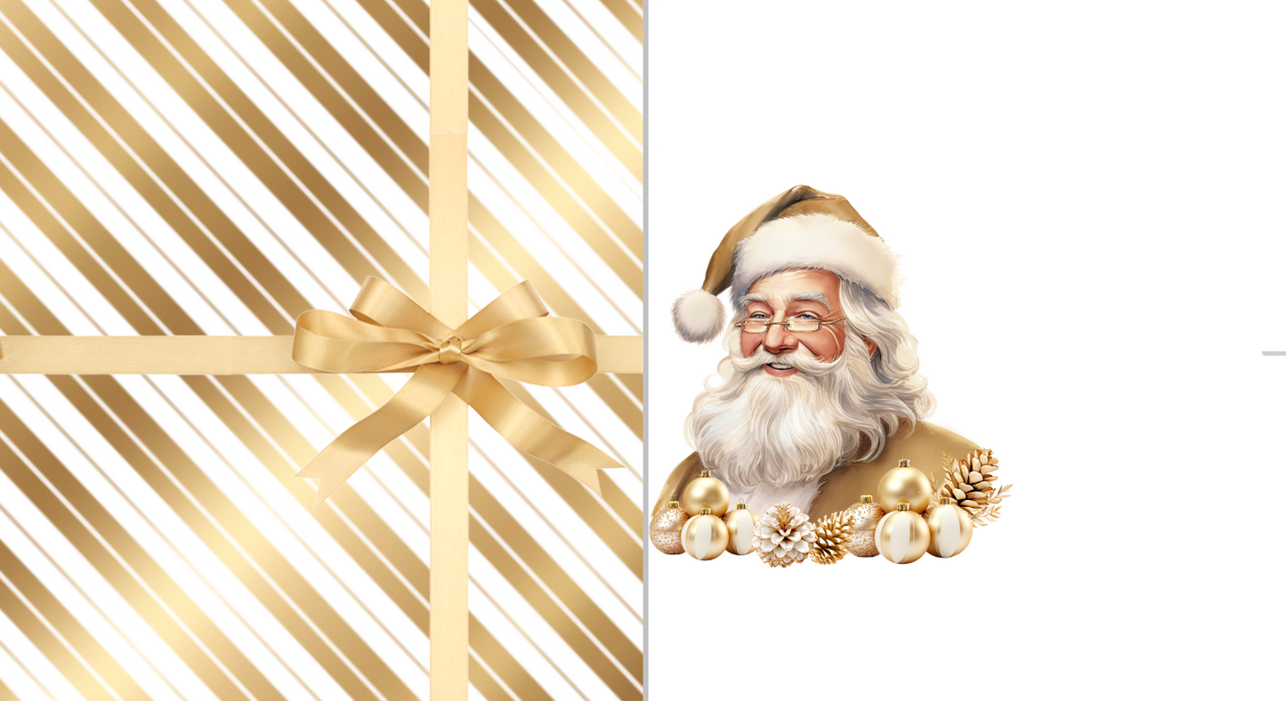 'Perfect Fit'  Santa Leatherette Fabric Roll