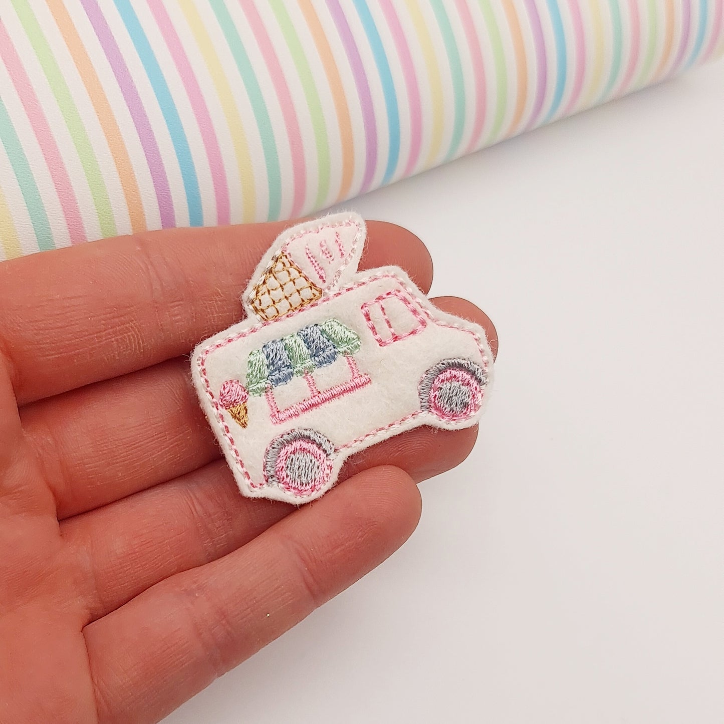 Ice-Cream Van Felties - strip of 3
