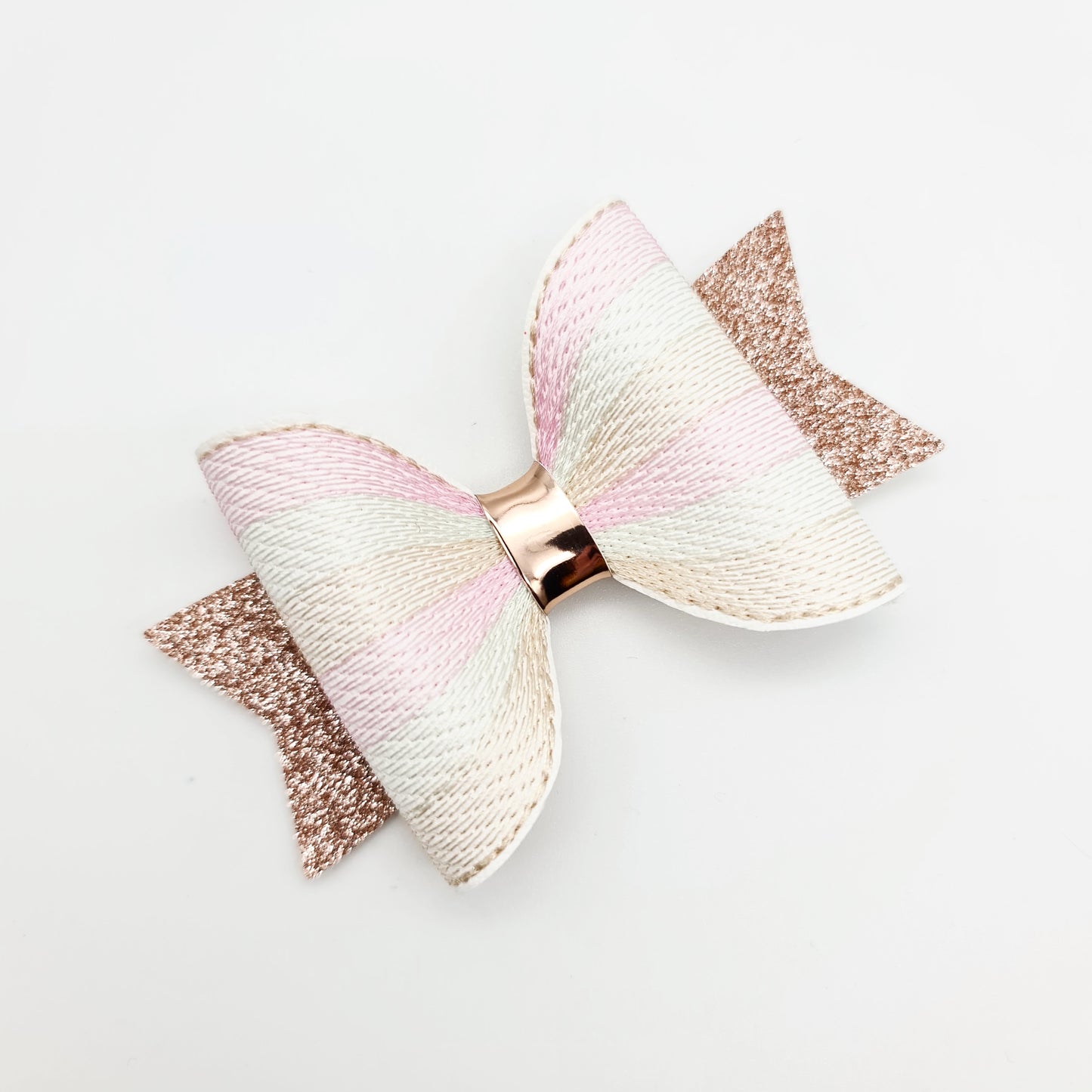 Rainbow of Stitches Embroidered Bows