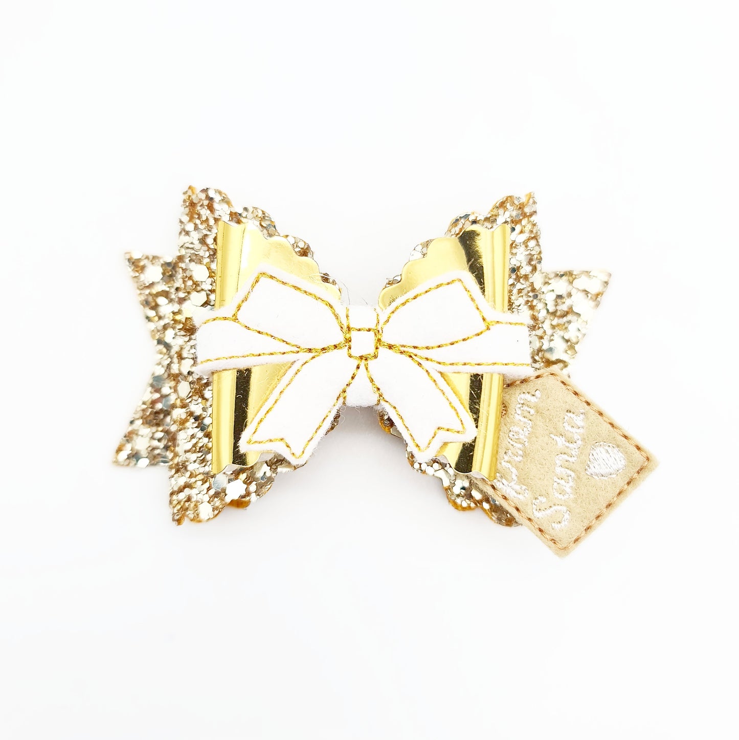 Gift Wrapped Bow Wrap and Gift Tag Feltie