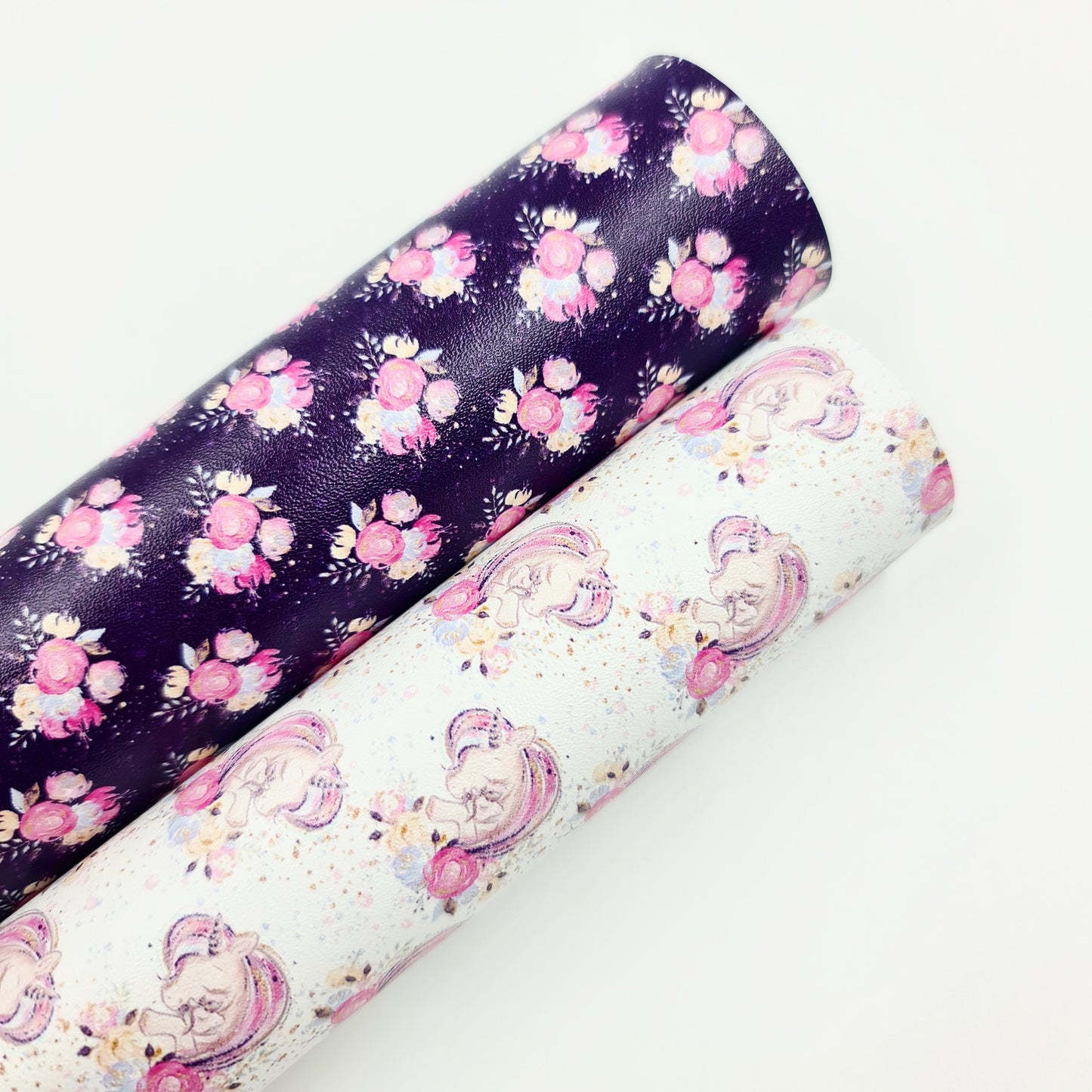 Mummy & Me Unicorn Floral Artisan Leatherette