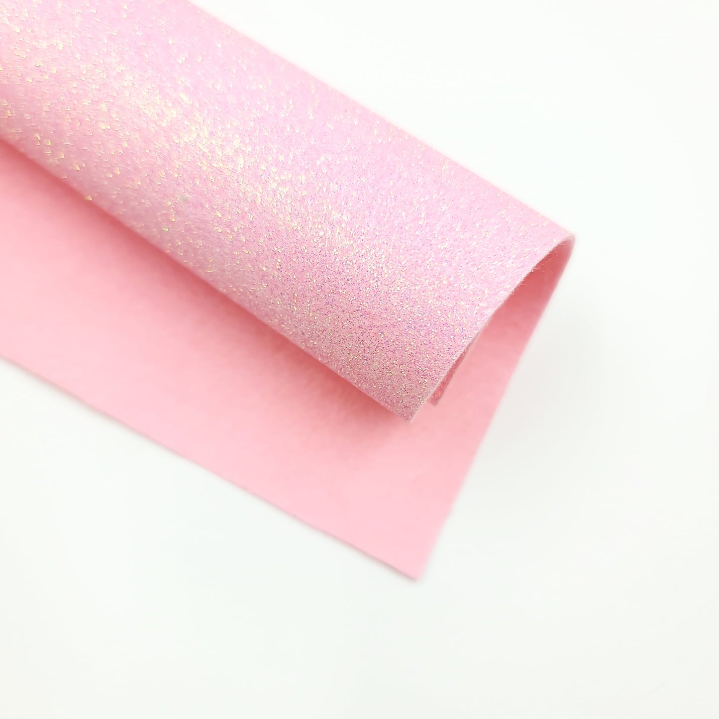 Baby Pink Glitter Felt